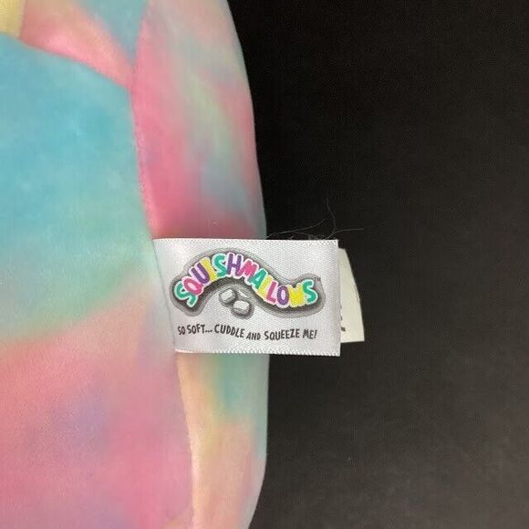 Kellytoy-Squishmallow-Esmeralda- Tie-Dye Valentine's Day Love Unicorn- 14" Plush - Picture 10 of 10